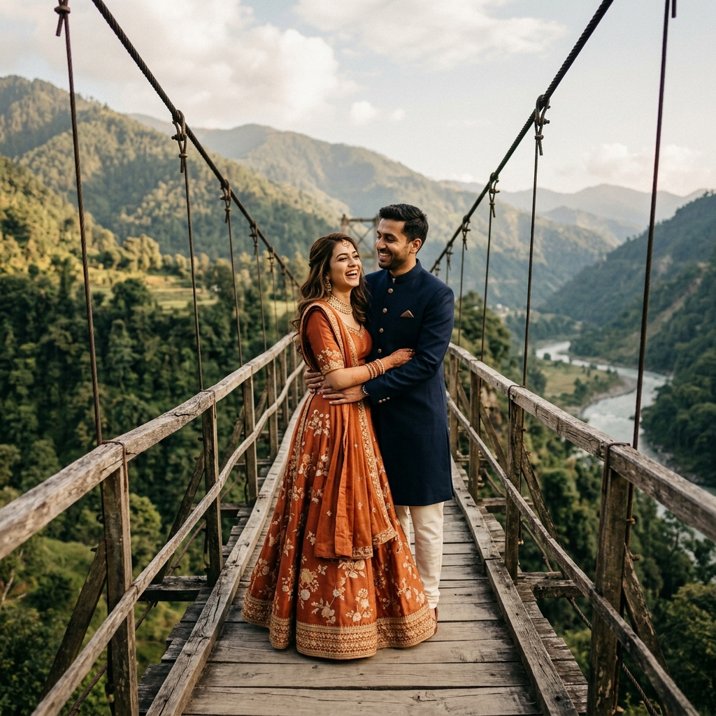 Bridge Pre-Wedding Shoot